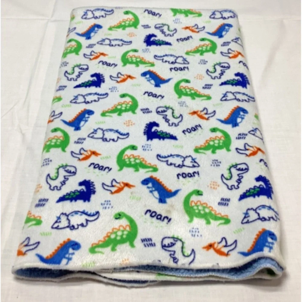 Kidgets Fleece Dinosaur Baby Blanket 33